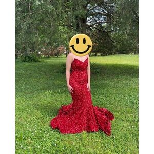 Gorgeous Red Portia and Scarlett prom dress
